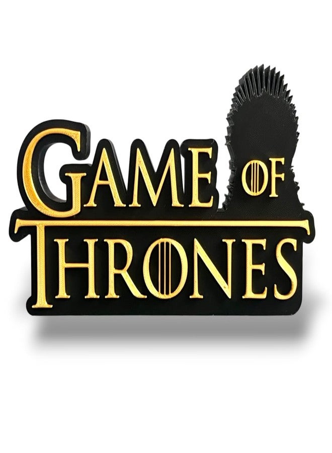 HOBIGO 3D Game of Thrones Logo Table Top Decor | Fantasy Series Aesthetic Showpiece | Medieval Theme Desk & Shelf Display for GoT Fans & Collectors - Image 5